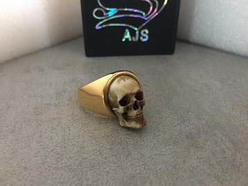 AJS - Handgemaakt Memento Mori Vrijmetselaars Latijnse