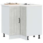 vidaXL Keuken hoekonderkast Lucca bewerkt hout betongrijs, Huis en Inrichting, Verzenden, Nieuw