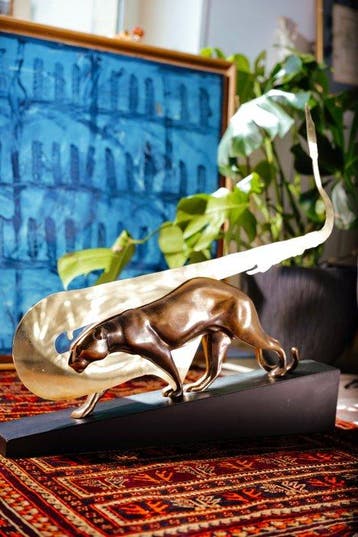 Fernandez Arman (1928-2005) - sculptuur, Jazzy Jaguar - 66