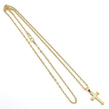 Ketting met hanger - 18 karaat Geel goud