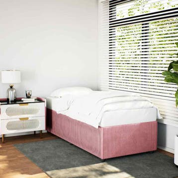 vidaXL Bedframe fluweel roze 80x200 cm, Verzenden, Nieuw