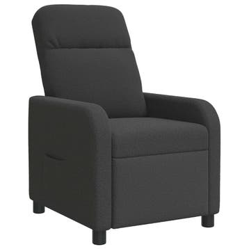 vidaXL Recliner Donkergrijs Bouclé, Verzenden, Nieuw