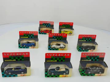 Schaal 1:40 Maisto Supercar Collection 8 autos #2408, Ophalen of Verzenden, Gebruikt