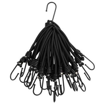 vidaXL Spanelastiek met haken 25 st 17 cm, Verzenden, Nieuw