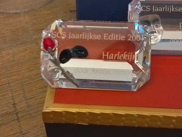Swarovski - Beeldje - 3 plaquettes voor de Pierrot Harlekijn