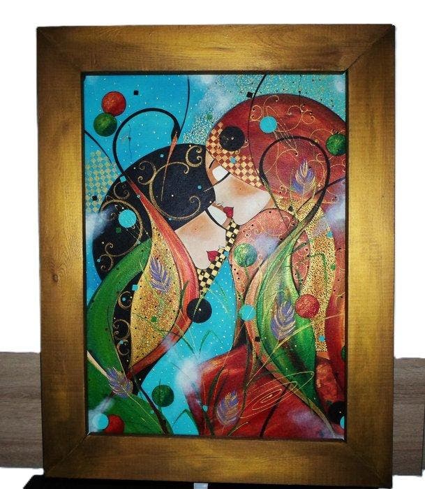Marek Wierchuszko - Birds, XL with frames!, Antiquités & Art, Art | Peinture | Moderne
