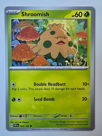 SHROOMISH (TEMPORAL FORCES 006/162) (TRADING CARD)