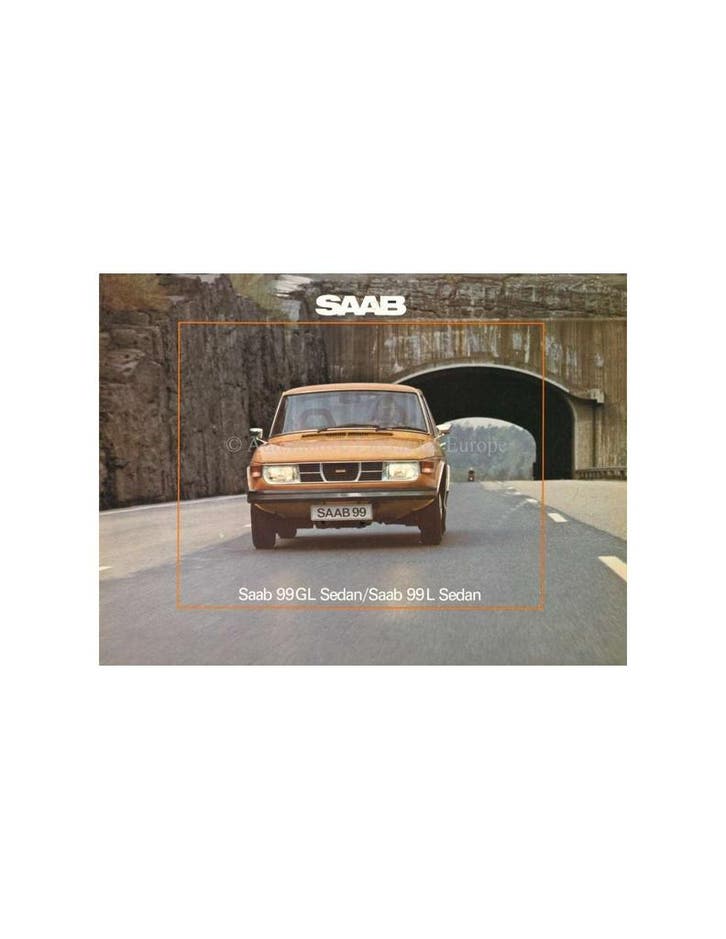 1975 SAAB 99 BROCHURE NEDERLANDS, Livres, Autos | Brochures & Magazines, Enlèvement ou Envoi