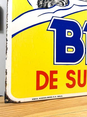 Emaille plaat - BEKA - De Super Matras - Emaille