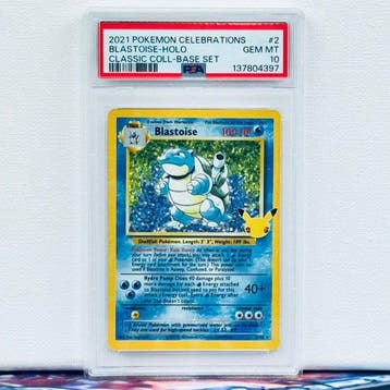 Pokémon Graded card - BLASTOISE-HOLO #2 - Pokémon - PSA 10, Nieuw