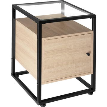 tectake Nachtkastje Dudley 40x43x60,5cm - Industrieel licht, Huis en Inrichting, Tafels | Bijzettafels, Verzenden, Nieuw