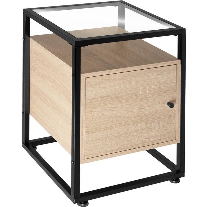 tectake Nachtkastje Dudley 40x43x60,5cm - Industrieel licht, Maison & Meubles, Tables | Tables d'appoint, Envoi