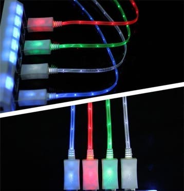 LED galaxy data kabel micro USB oplader laad + LED S20 S21 A, Verzenden, Nieuw