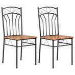 vidaXL Eetkamerstoelen 2 st MDF bruin, Verzenden, Nieuw