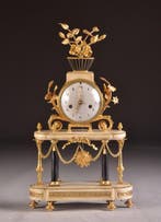Horloge de bureau - gesigneerd door Barancourt, Paris - -