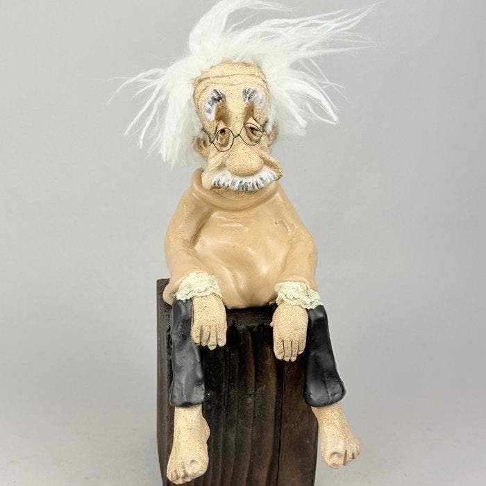 Anna Em - LARGE -Albert Einstein…. hand made, Antiek en Kunst, Kunst | Designobjecten
