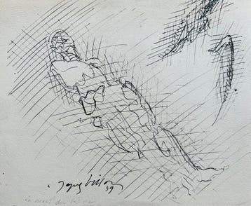 Jacques Villon (1875-1963) - La mort du rêve - Héliogravure