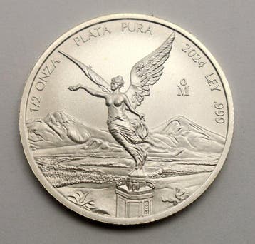 Mexico. 1/2 Onza 2024 Libertad 1/2 oz Silver Coin – .999