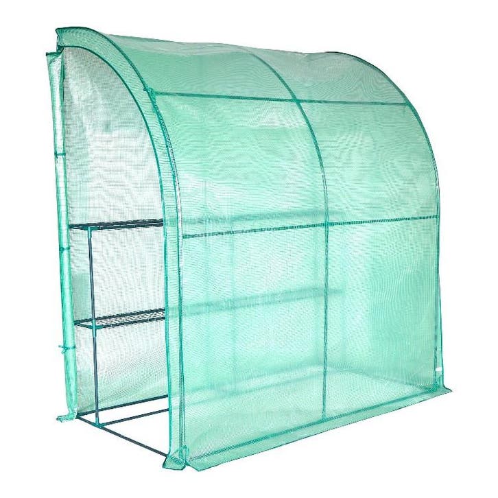 Lendo Online Tuinkas Muurmodel 200×100×214 cm PE Staal, Tuin en Terras, Kassen, Nieuw, Verzenden