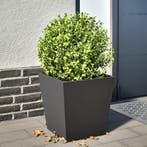 vidaXL Plantenbak 40x40x40 cm staal zwart, Verzenden, Nieuw