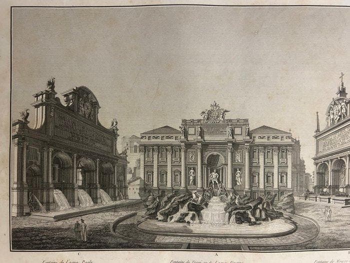 Italië - Rome; Bernard Forest de Bélidor. - Le Tre Fontane, Livres, Atlas & Cartes géographiques