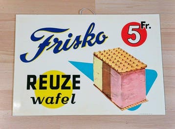 Sobi - frisco reclamebod in metaal - Reclamebord - blik