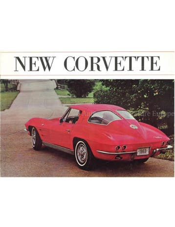 1963 CHEVROLET CORVETTE BROCHURE ENGELS (USA)