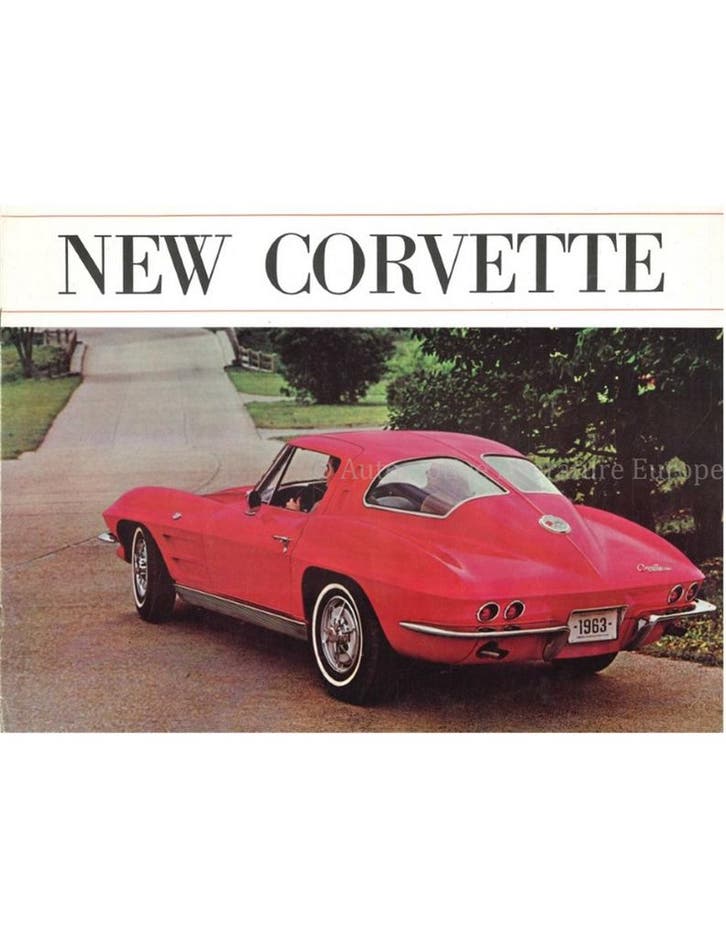 1963 CHEVROLET CORVETTE BROCHURE ENGELS (USA), Boeken, Auto's | Folders en Tijdschriften