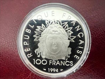 Frankrijk. 100 Francs 1994 Le Discobole. BE (Proof) en, Postzegels en Munten