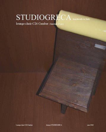 Studio Greca - Stoel - C26 Camber - Hout, Fluweel - 25, Antiek en Kunst