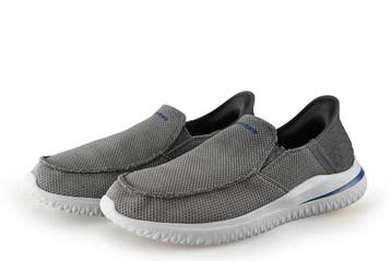 Skechers Instappers in maat 43 Grijs, Verzenden, Overige typen