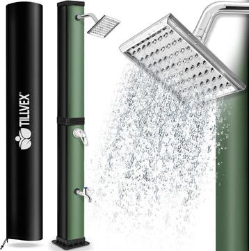 Buitendouche - Tuindouche - Zonneenergie - 40L - Groen - Til, Verzenden, Nieuw