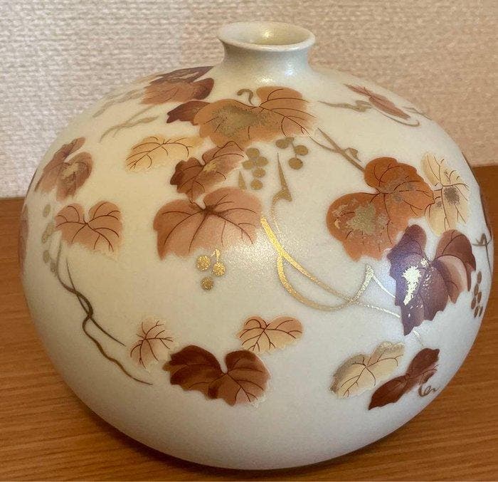 Vaas - Keramiek, Tachikichi - Japan - Botanische ronde, Antiek en Kunst, Antiek | Overige Antiek