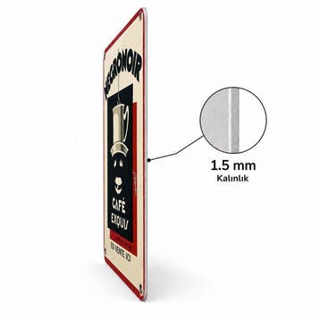 Negronoir Café Exquis Vintage Roestig Heavy Metal Bord 40 ×