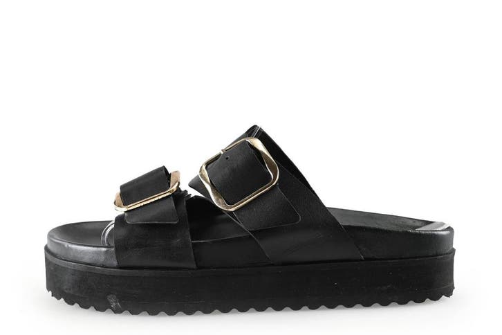 Nelson Slippers in maat 39 Zwart, Kleding | Dames, Schoenen, Zwart, Zo goed als nieuw, Slippers, Verzenden
