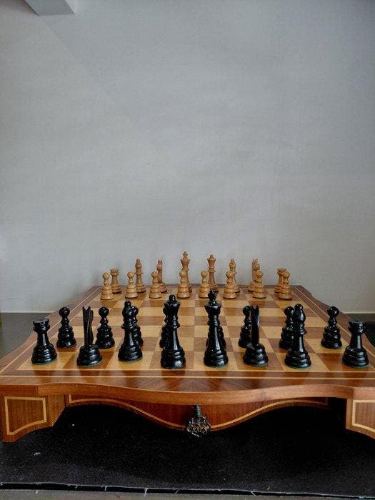 Schaakspel - Hout, Antiek en Kunst, Curiosa en Brocante