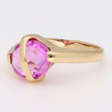 Bague - 14 carats Or jaune, Karat. - Robijn, Bijoux, Sacs & Beauté, Bagues