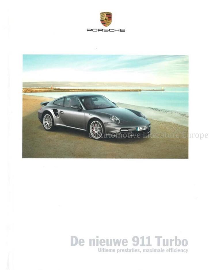 2010 PORSCHE 911 TURBO HARDCOVER BROCHURE NEDERLANDS, Boeken, Auto's | Folders en Tijdschriften, Ophalen of Verzenden