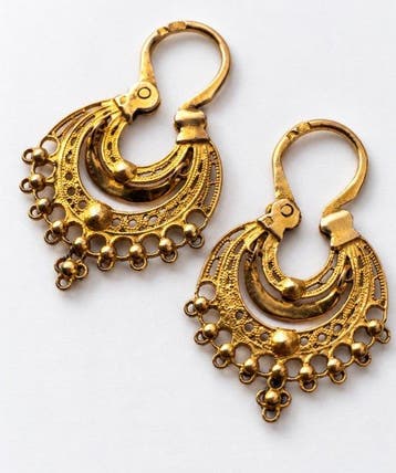 Boucles doreilles - 19,2 carats Or jaune, Handtassen en Accessoires, Nieuw