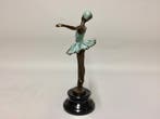 sculptuur, Ballerina op pointe - 30 cm - Brons, Antiek en Kunst