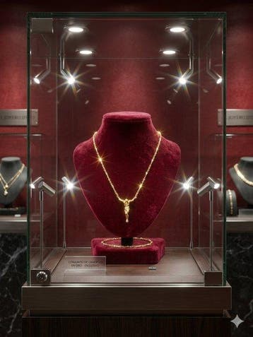 Zilver - Ketting met hanger - Na Salvador Dalí - Christus