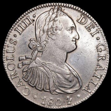 Spanje. Carlos IV. 8 Reales 1804 - Mexico TH (Zonder