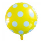 Helium Ballon Stippen Geel 45cm leeg, Verzenden, Nieuw