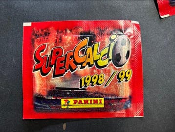 Panini 18 Bustine Sigillate Supercalcio Panini 1998/99 –, Verzamelen, Nieuw