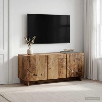 vidaXL TV-meubel 90 x 34,5 x 40 cm Oud hout Bewerkt hout, Huis en Inrichting, Verzenden, Nieuw