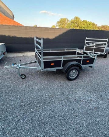 Nieuwe Ongeremde bakwagen enkelasser 225cm/131cm, Auto diversen, Ophalen, Nieuw
