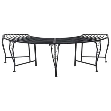vidaXL Boom Bank 4-Aantal zitplaatsen 160 x 80 x 44 cm Staal, Verzenden