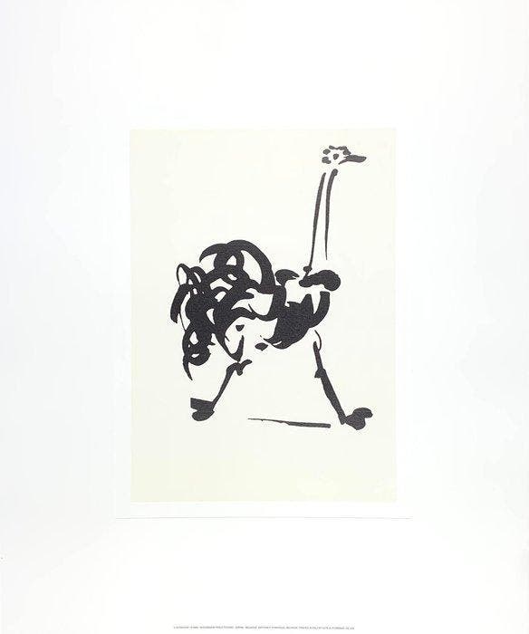 Pablo Picasso (After) - Strauss Lautruche - Serigraph Print, Antiek en Kunst, Antiek | Overige Antiek