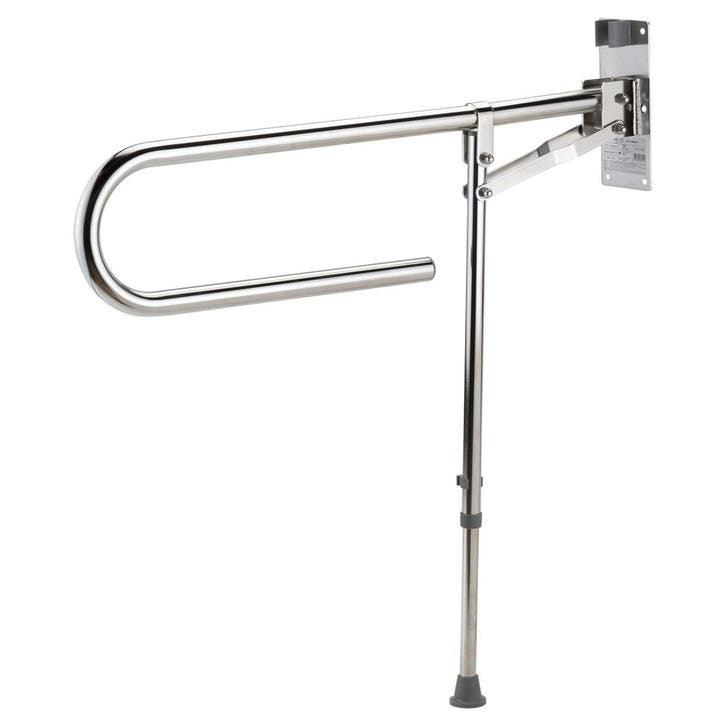 Toiletbeugel met steunpoot 85 cm RVS, Diversen, Verpleegmiddelen, Ophalen of Verzenden