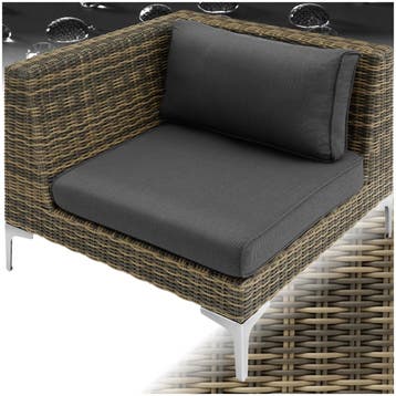 Modulaire ratelset Villanova aluminium, rechtshoek, Tuin en Terras, Tuinsets en Loungesets, Verzenden, Nieuw